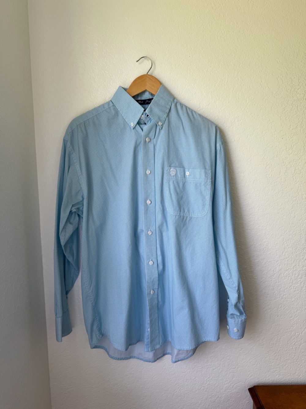Wrangler George Strait Collection Light Blue Western Button-Down Shirt